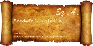 Szedmák Aniella névjegykártya